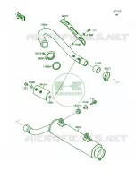 Muffler pour Kawasaki Mojave 250