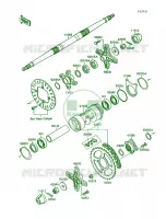Rear Hub pour Kawasaki Mojave 250