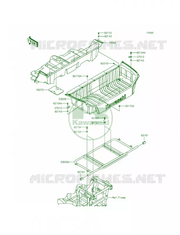 Carriers Kawasaki MULE 800 2015 TERYX4 CAMO  KRT800DFF
