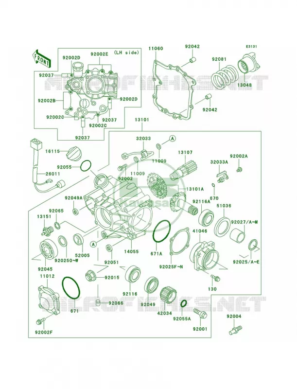 Front Bevel Gear Kawasaki MOTOS 1000 2005 Concours  ZG1000-A20