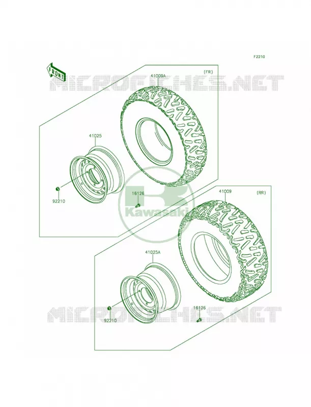 WheelsTires Kawasaki MULE 800 2014 Teryx  KRF800BEF