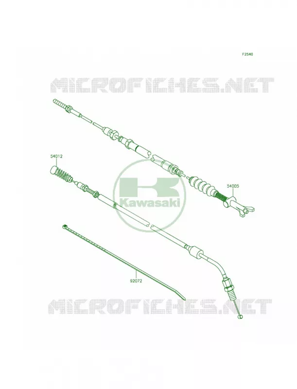 Cables Kawasaki MULE 800 2014 Teryx LE  KRF800CEF