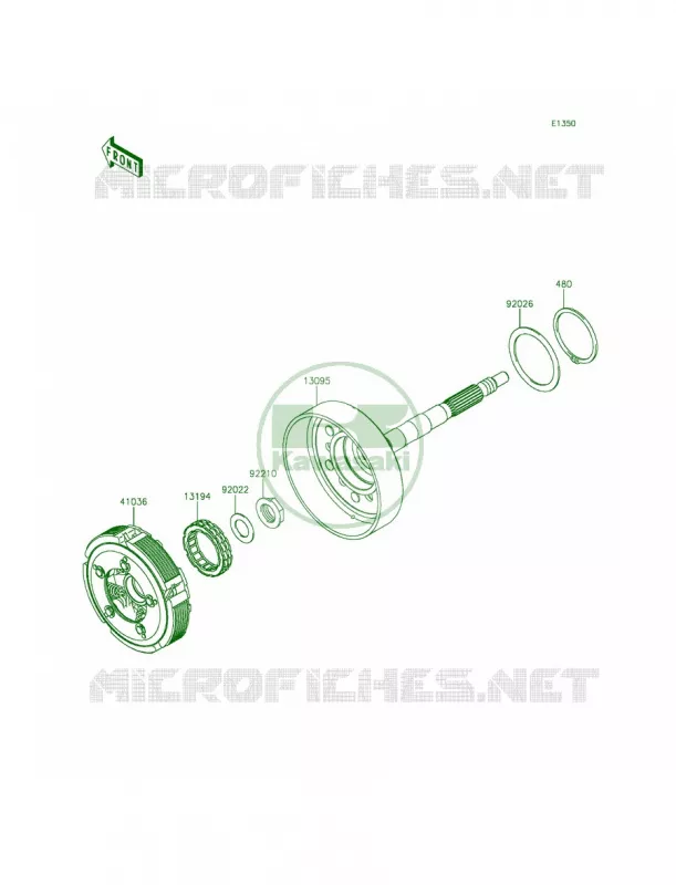 Clutch Kawasaki MULE 800 2014 Teryx LE  KRF800CEF