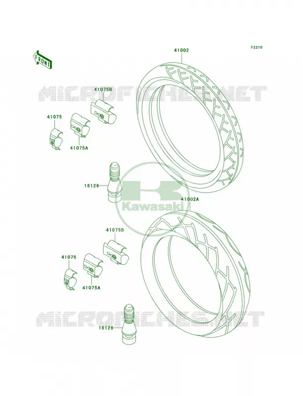 Tires Kawasaki MOTOS 1000 2004 Concours  ZG1000-A19