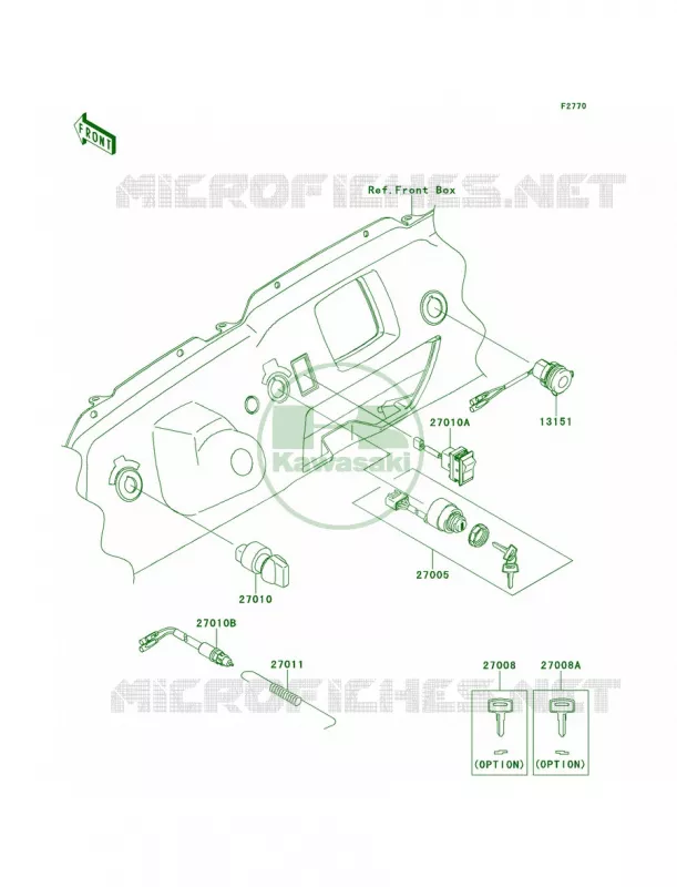 Ignition Switch Kawasaki MULE 750 2011 Teryx 750 FI 4x4 LE  KRF750RBF