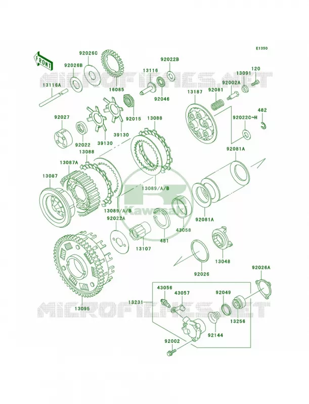 Clutch Kawasaki MOTOS 1000 2003 Concours  ZG1000-A18