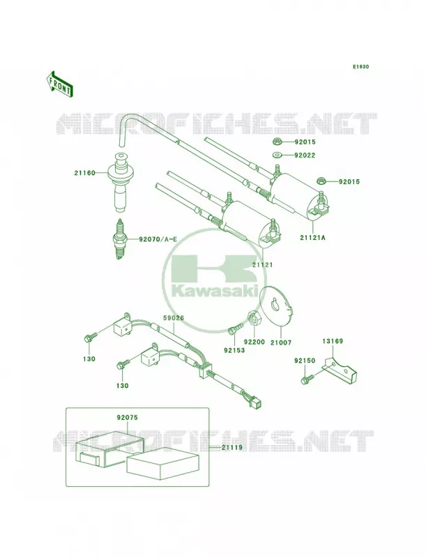 Ignition System Kawasaki MOTOS 1000 2003 Concours  ZG1000-A18