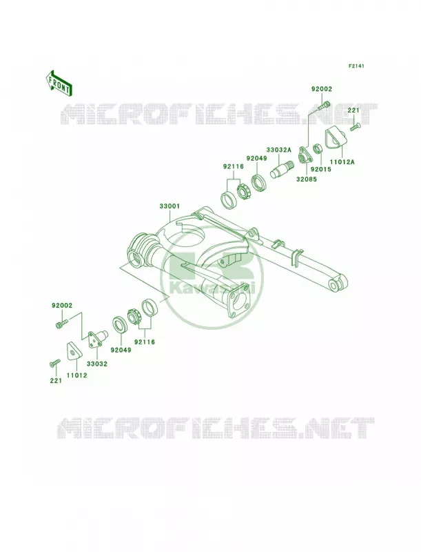 Swingarm Kawasaki MOTOS 1000 2003 Concours  ZG1000-A18