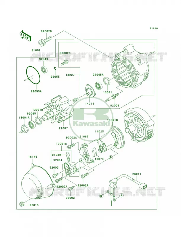 Generator Kawasaki MOTOS 1000 2002 Concours  ZG1000-A17