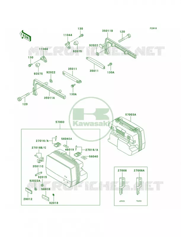 Accessory Kawasaki MOTOS 1000 2001 Concours  ZG1000-A16