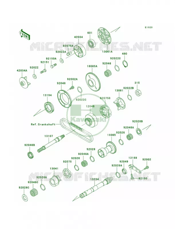 Balancer Kawasaki MOTOS 1000 2001 Concours  ZG1000-A16