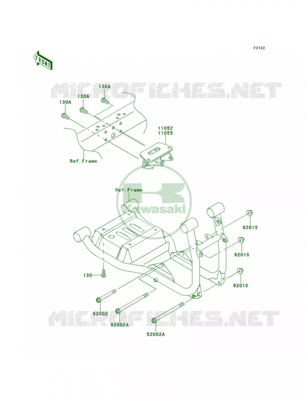 Engine Mount Kawasaki MULE 620 2013 Mule 4000  KAF620PDF
