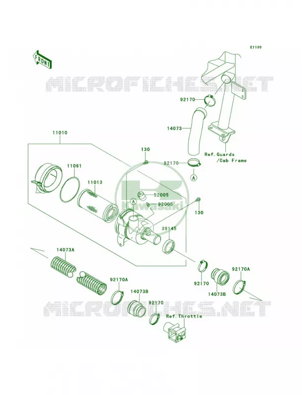 Air CleanerM9FMAF Kawasaki MULE 620 2013 Mule 4010 4x4  KAF620MDF