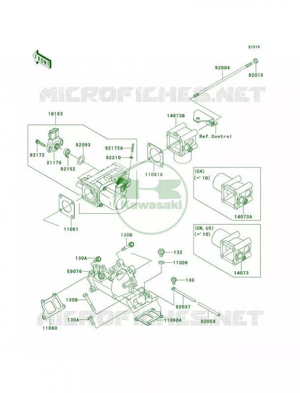 Throttle Kawasaki MULE 620 2013 Mule 4010 4x4  KAF620MDF