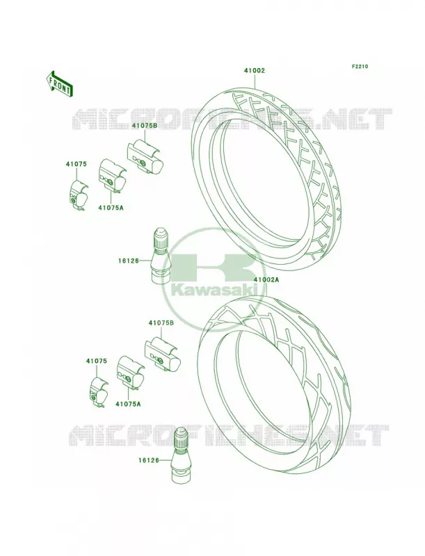 Tires Kawasaki MOTOS 1000 2000 Concours  ZG1000-A15