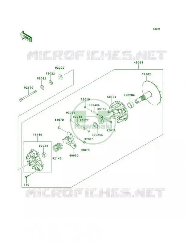 Drive Converter Kawasaki MULE 620 2012 Mule 4010 Trans4x4  KAF620RCF