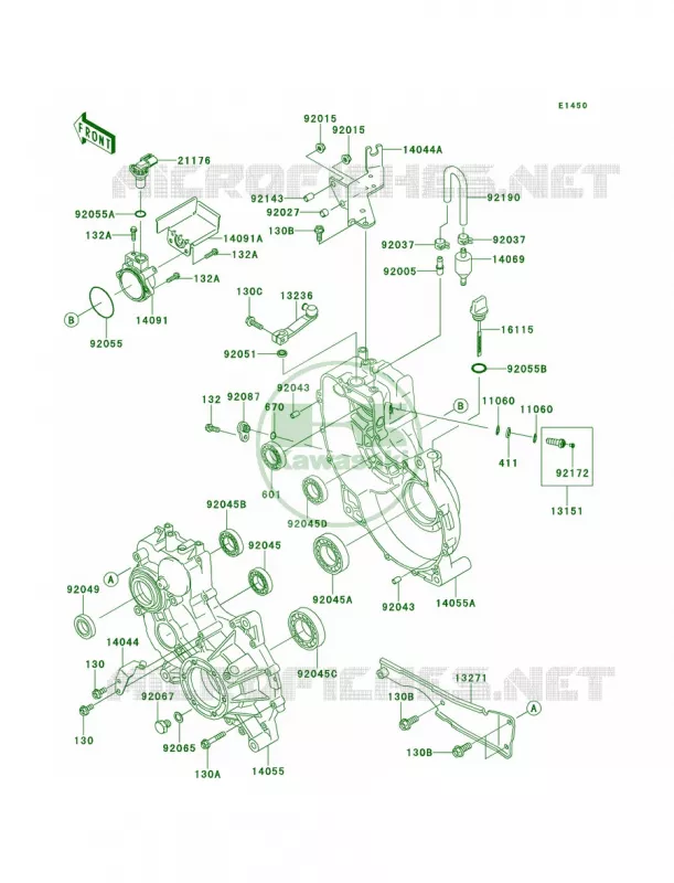 Gear Box Kawasaki MULE 620 2012 Mule 4000  KAF620PCF