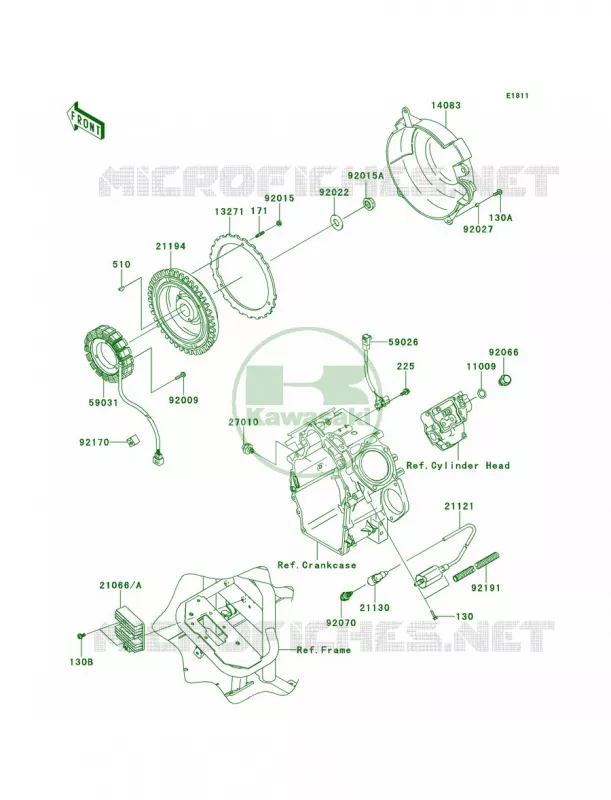 GeneratorIgnition Coil Kawasaki MULE 620 2012 Mule 4000  KAF620PCF