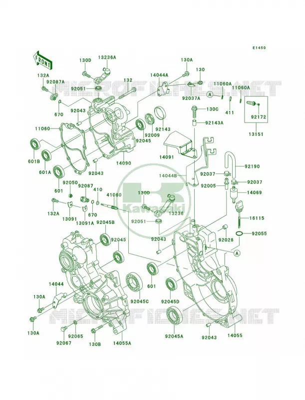 Gear Box Kawasaki MULE 950 2011 Mule 4010 Trans4x4 Diesel  KAF950GBF
