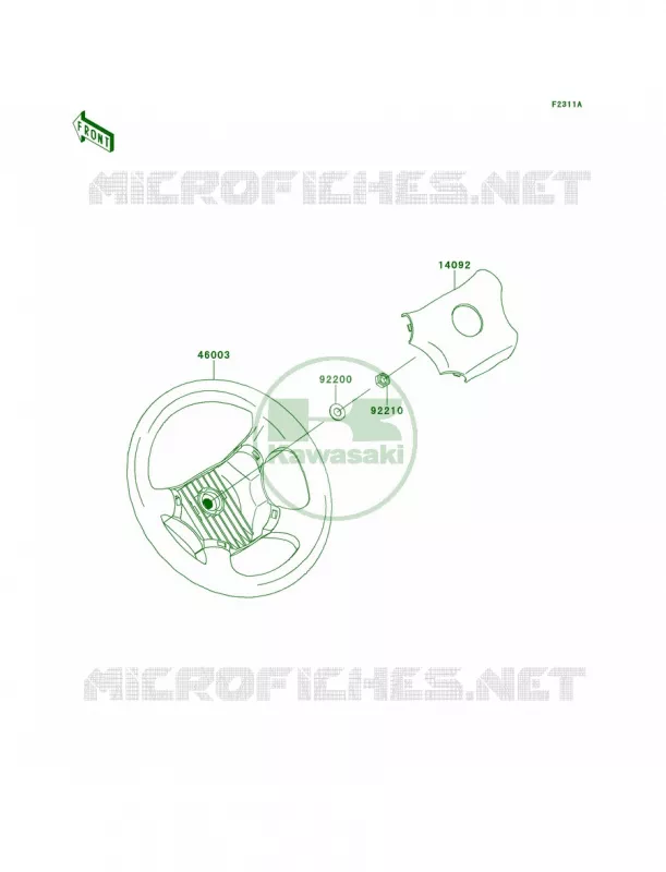 Steering WheelPDF Kawasaki MULE 620 2011 Mule 4000  KAF620PBF