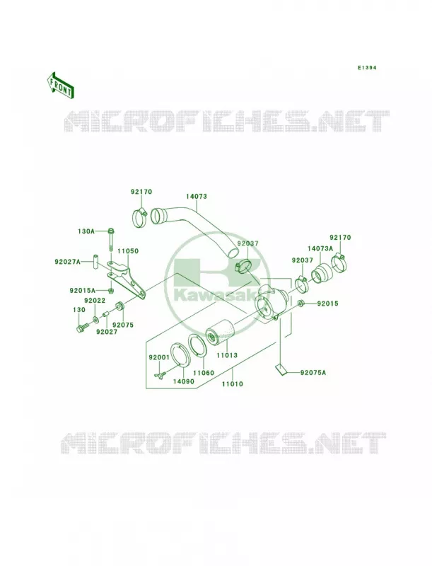 Air Cleaner-bel Con Kawasaki MULE 620 2007 MULE 2520 TURF  KAF620-B1