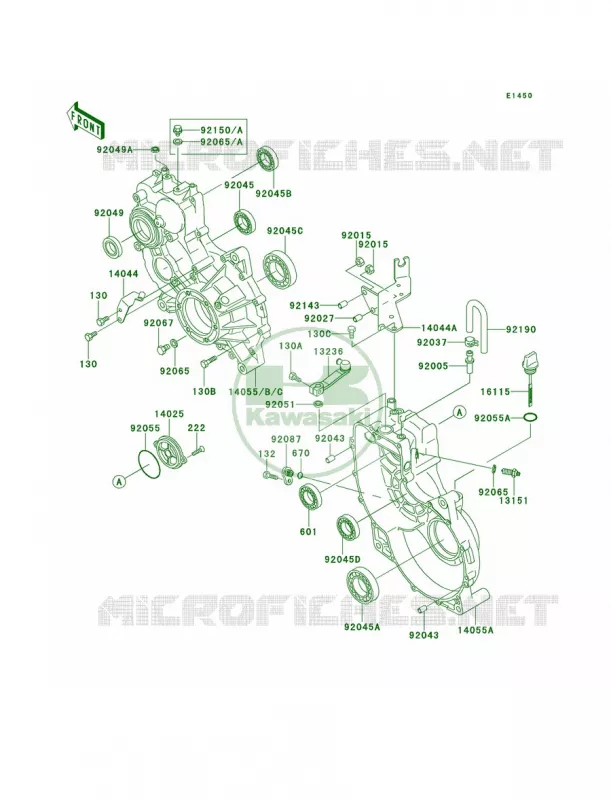Gear Box Kawasaki MULE 620 2007 MULE 2520 TURF  KAF620-B1