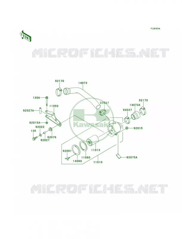 Optional PartsAir Cleaner-Bel Con Kawasaki MULE 620 2007 MULE 2520 TURF  KAF620-B1