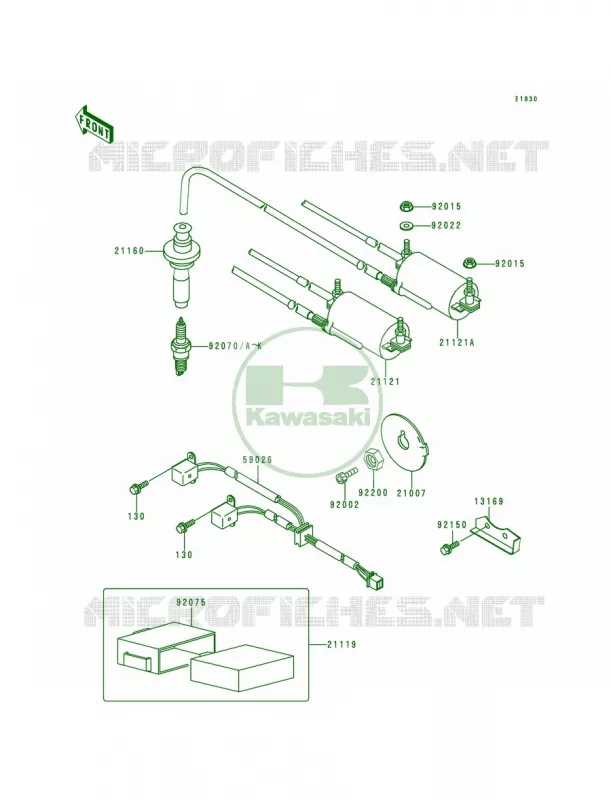 Ignition System Kawasaki MOTOS 1000 1997 Concours  ZG1000-A12