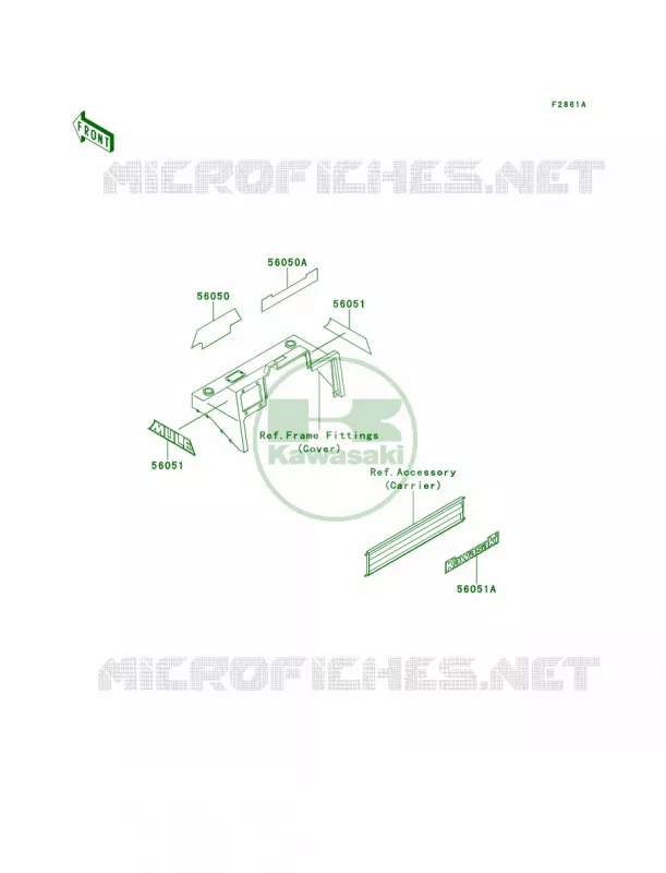 DecalsKAF620-B3B4 Kawasaki MULE 620 2007 MULE 2520 TURF  KAF620-B3