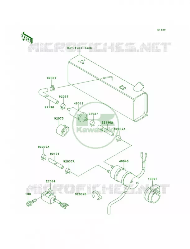 Fuel Pump Kawasaki MULE 620 2007 MULE 2500  KAF620-C3