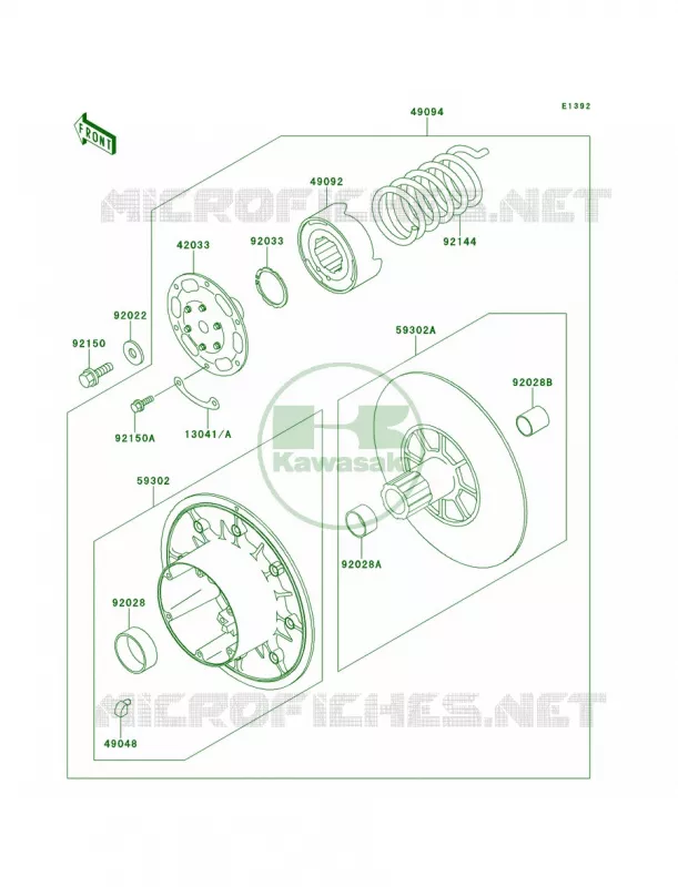 Driven Converter Kawasaki MULE 620 2007 MULE 2500  KAF620-C4