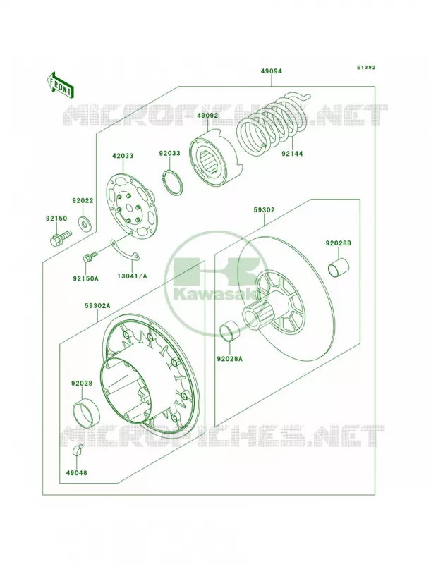 Driven Converter Kawasaki MULE 620 2007 MULE 2500  KAF620-C6
