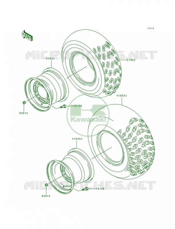 Tire Kawasaki MULE 300 2007 MULE 500  KAF300-A1