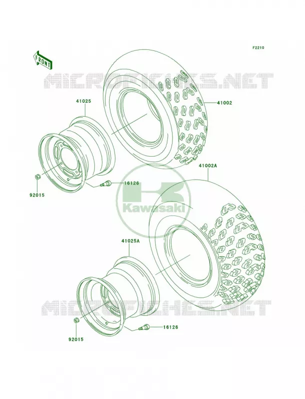 WheelsTires Kawasaki MULE 300 2007 MULE 500  KAF300-B1