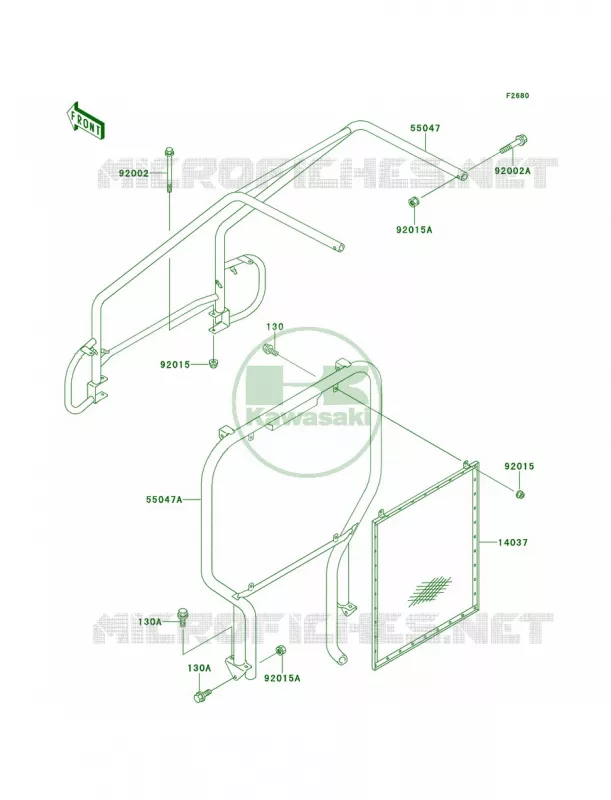 Guards Kawasaki MULE 300 2007 MULE 500  KAF300-B2