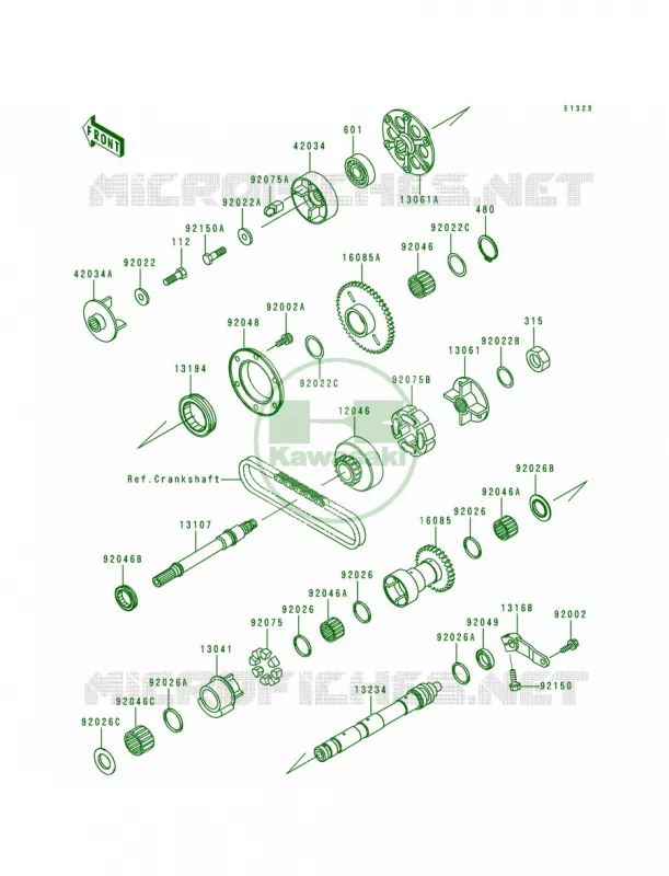 Balancer Kawasaki MOTOS 1000 1995 Concours  ZG1000-A10