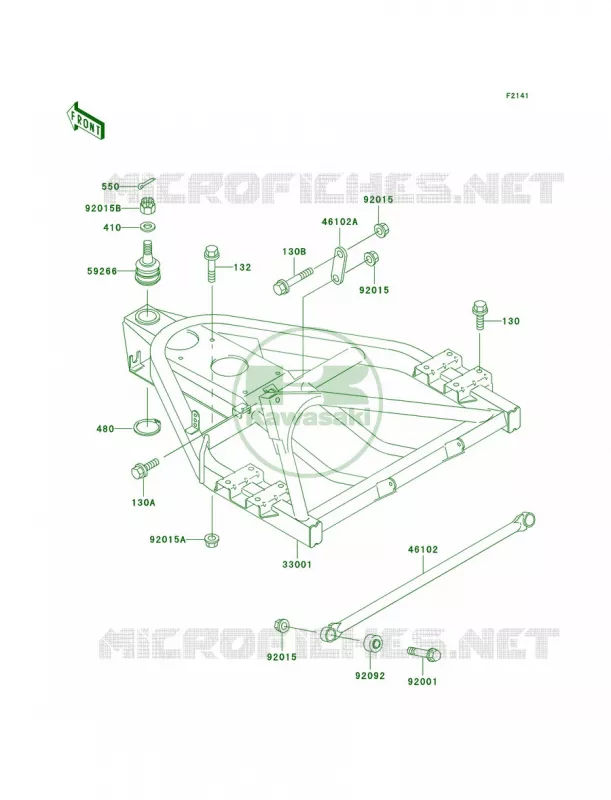 Swingarm Kawasaki MULE 300 2007 MULE 520  KAF300-D2