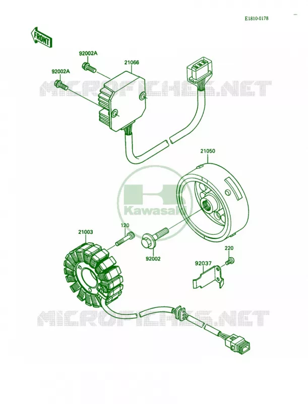 Generator Kawasaki MULE 450 2007 MULE 1000  KAF450-B1