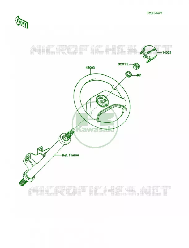 Steering Wheel Kawasaki MULE 450 2007 MULE 1000  KAF450-B1