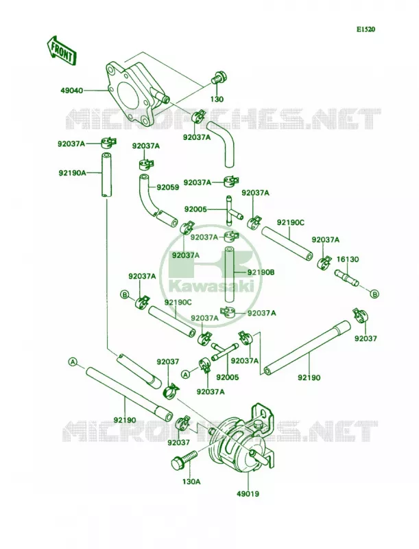 Fuel Pump Kawasaki MULE 540 2007 MULE 2030  KAF540-E1