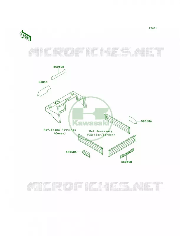 DecalsRedKAF620-A1A2 Kawasaki MULE 620 2007 MULE 2510 4X4  KAF620-A3