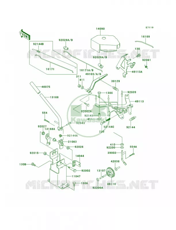 Control Kawasaki MULE 620 2007 MULE 2510 4X4  KAF620-A5