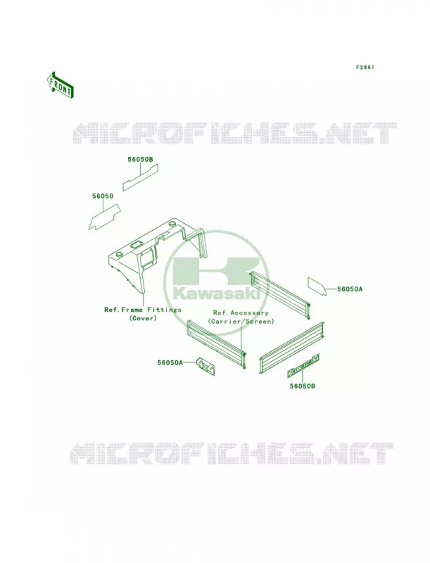 DecalsRedKAF620-A1A2 Kawasaki MULE 620 2007 MULE 2510 4X4  KAF620-A5