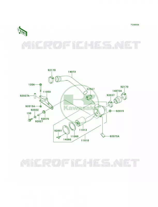Optional PartsAir Cleaner-Bel Con Kawasaki MULE 620 2007 MULE 2510 4X4  KAF620-A5