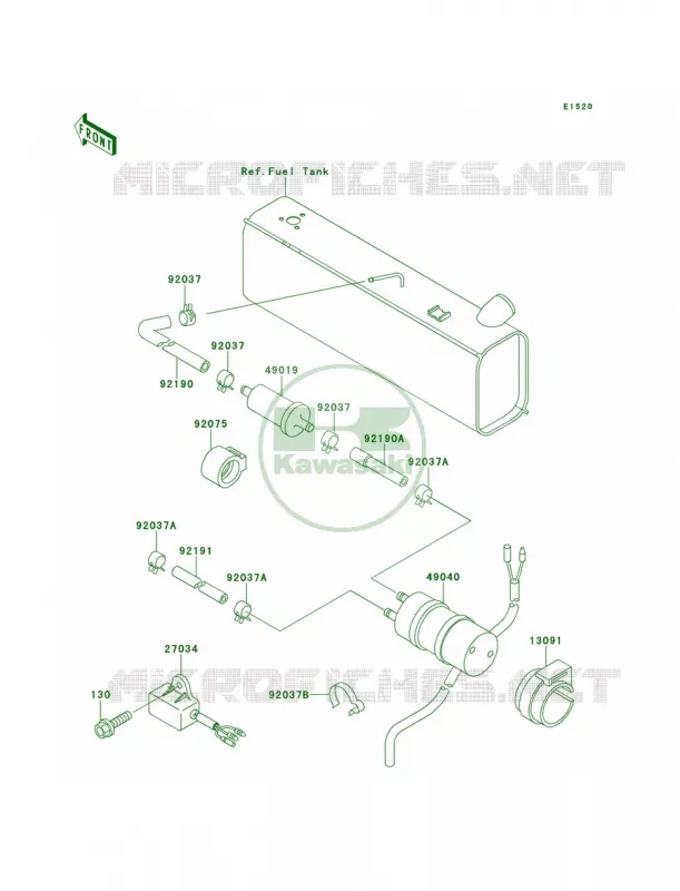 Fuel Pump Kawasaki MULE 620 2007 MULE 2510 4X4  KAF620-A6
