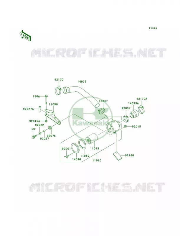 Air Cleaner-Belt Converter Kawasaki MULE 620 2007 MULE 3020 TURF  KAF620-F2