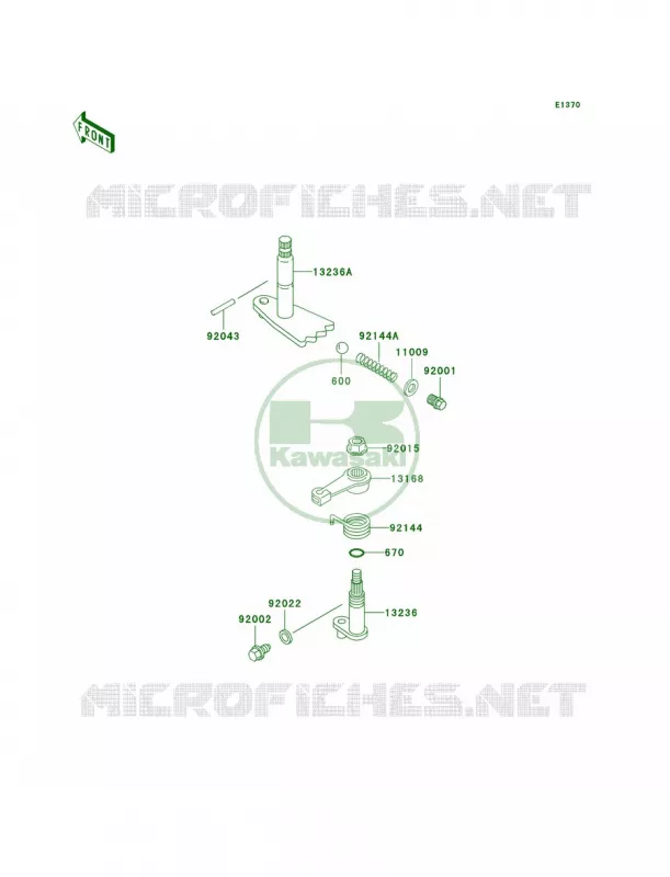Gear Change Mechanism Kawasaki MULE 620 2007 MULE 3000  KAF620-G1