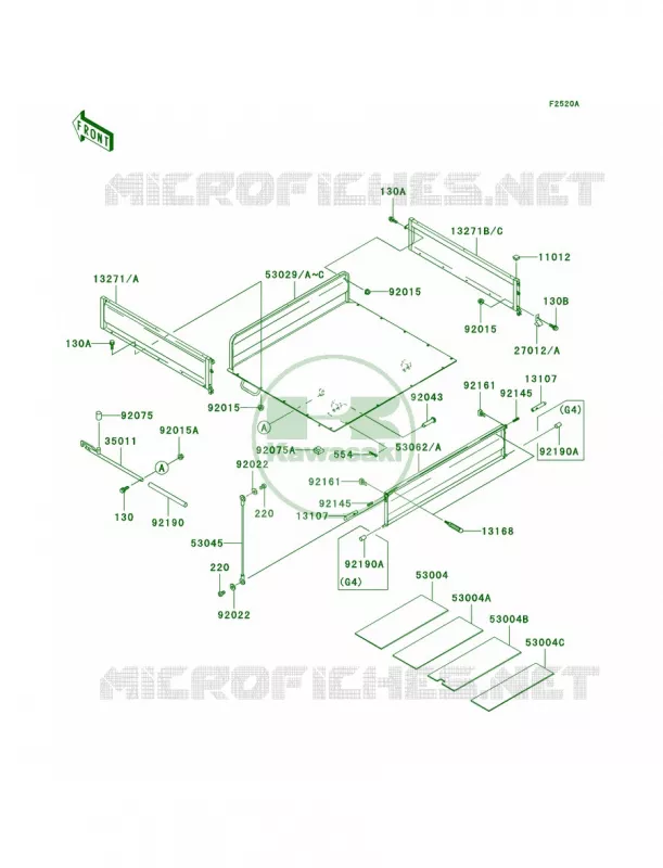 CarriersKAF620-G4G5 Kawasaki MULE 620 2007 MULE 3000  KAF620-G4