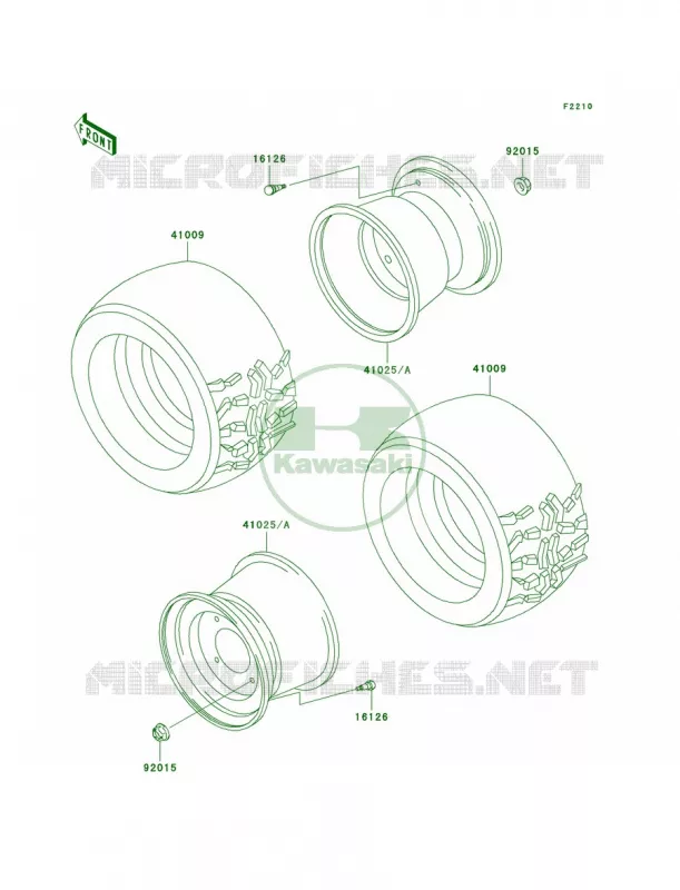 WheelsTires Kawasaki MULE 620 2007 MULE 3000  KAF620-G5