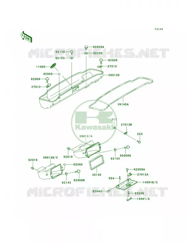 Front Box Kawasaki MULE 620 2007 MULE 3010 4X4  KAF620-H1